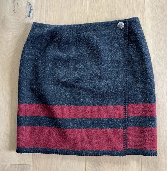 Ralph Lauren Country Wool Wrap Skirt Size 10 - Union Made - Picture 1 of 9
